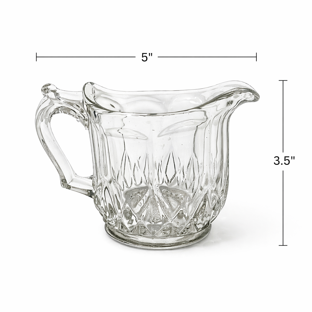 Vintage Bartlett Collins Creamer Pattern 65 Clear Pressed Glass - USA