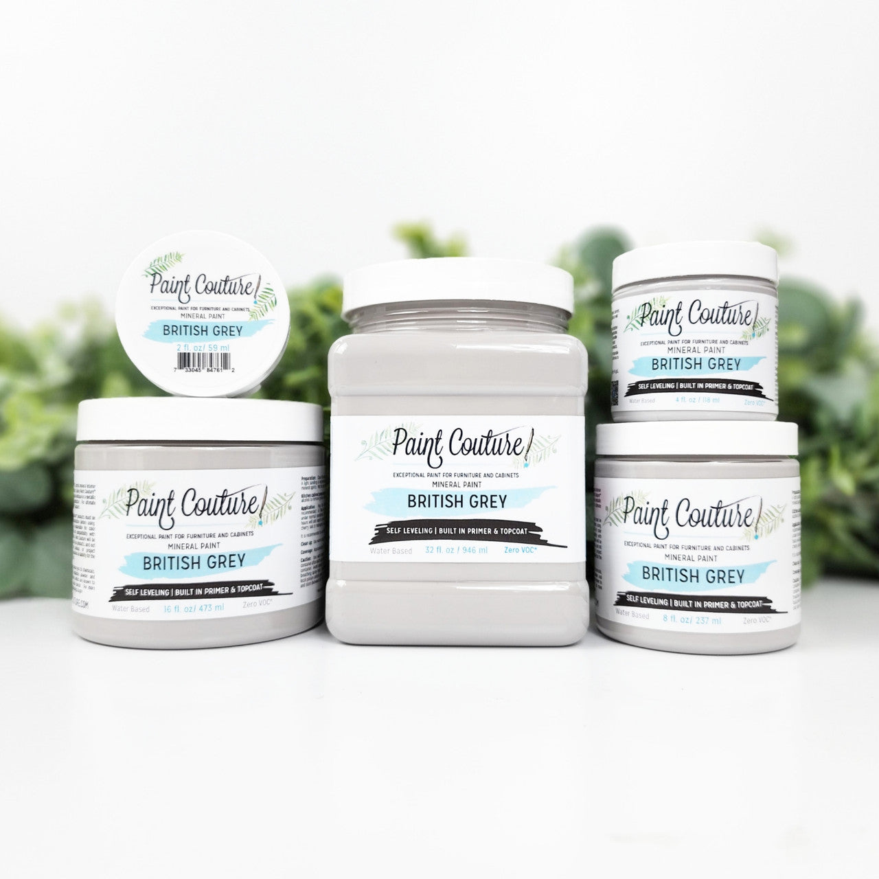 Paint Couture British Grey All in One Acrylic Mineral Paint VOC Free