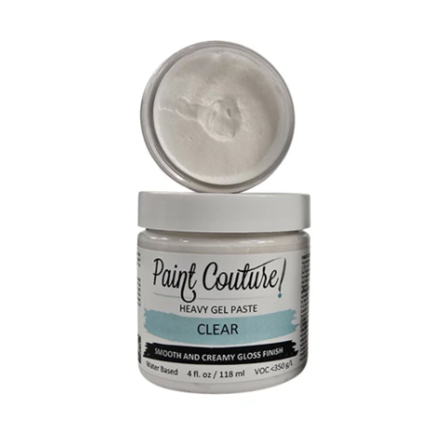Paint Couture Heavy Gel Paste Clear - Gloss Water Based Texture Medium