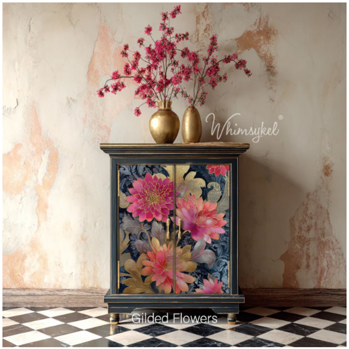 Gilded Flowers Parrot Paradise Decoupage Paper - 29" x 21" 18 lb