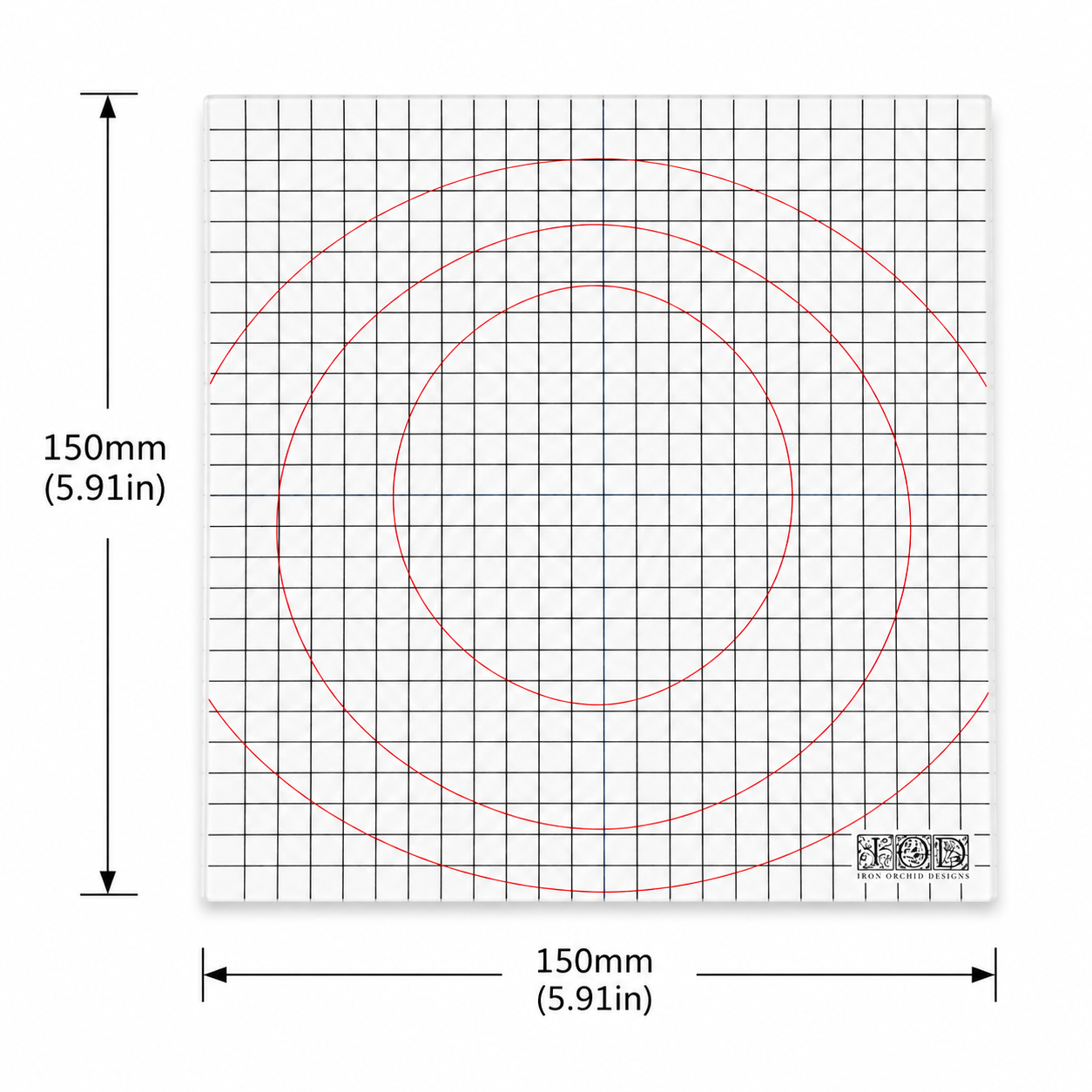 IOD Mini Thin Mount by Iron Orchid Designs - 150mm x 150mm Acetate