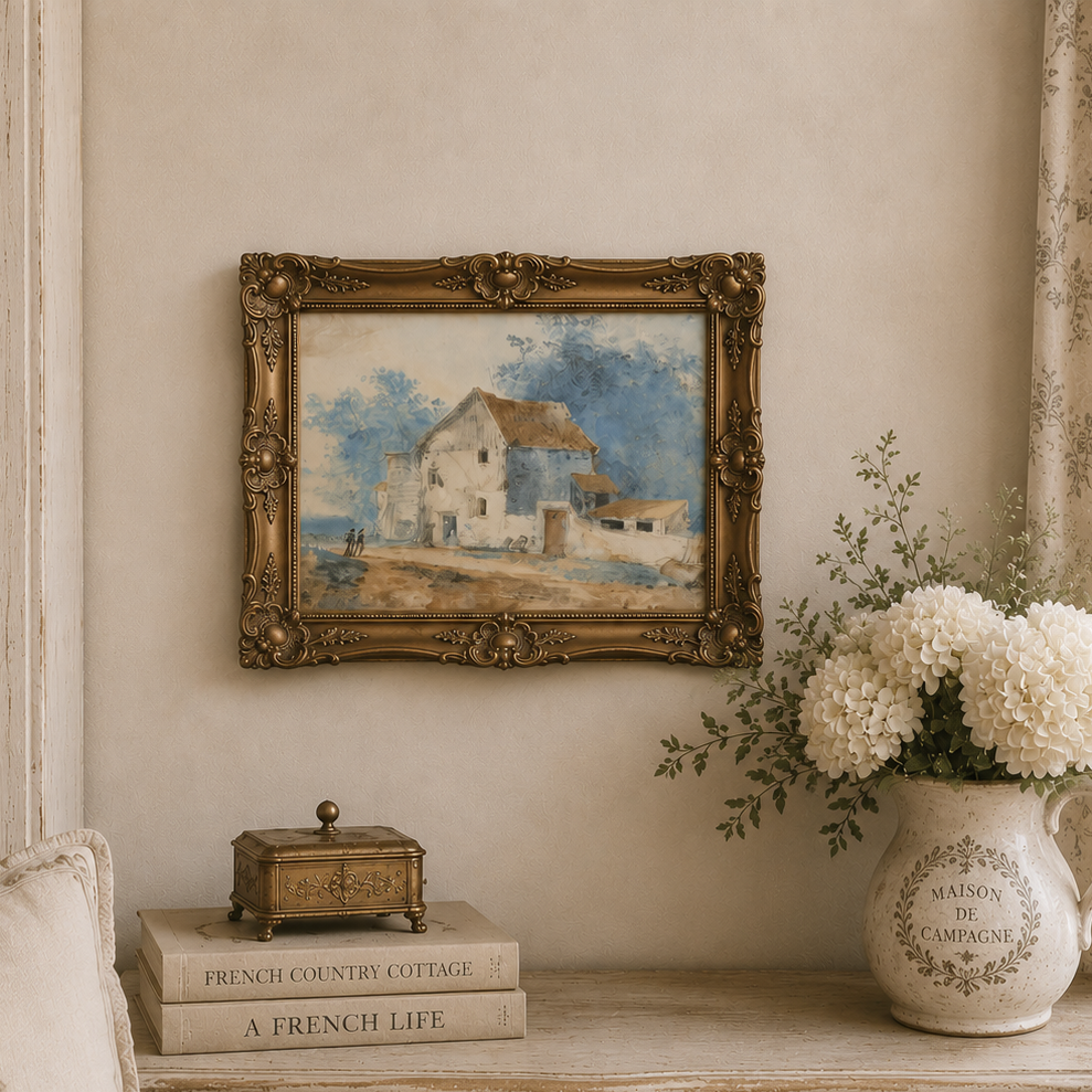JRV Cottage Road A4 Rice Paper - Vintage Landscape 8.25" x 11.6"