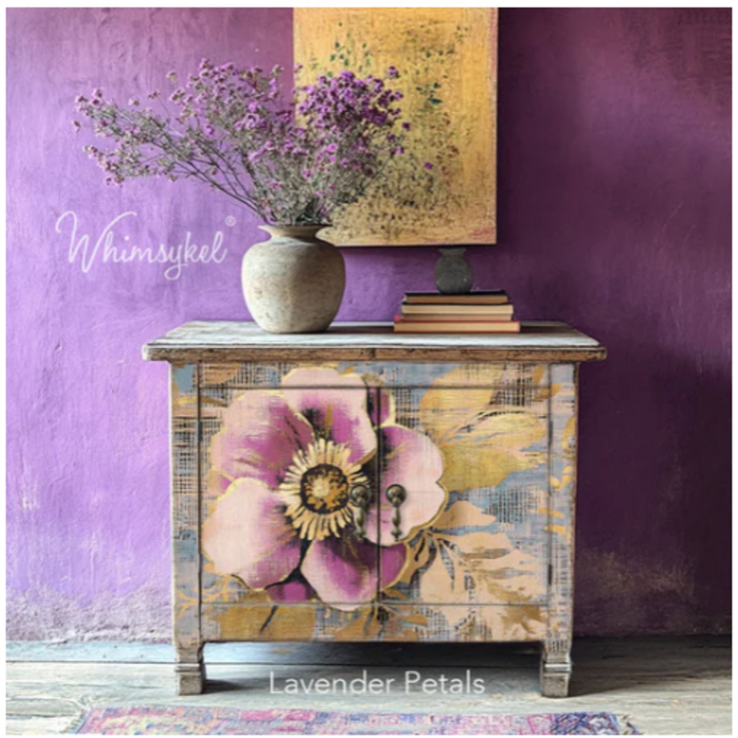 Lavender Petals Decoupage Paper - Whimsykel Designs