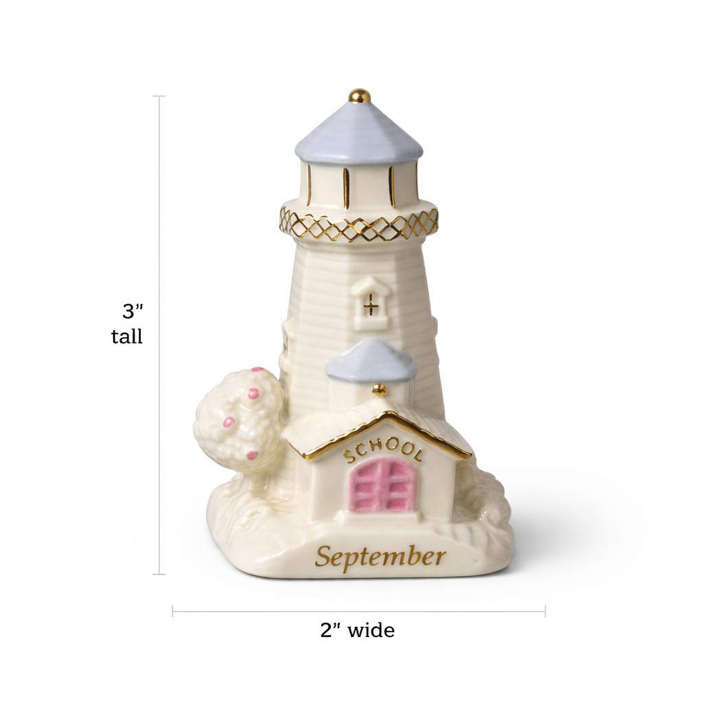 2002 Lenox Lighthouse Calendar Sculpture September - Vintage Figurine