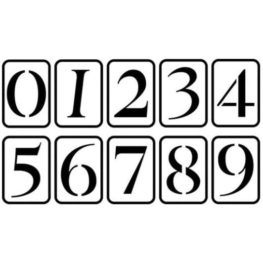 Numbers Stencil Set by Jami Ray Vintage