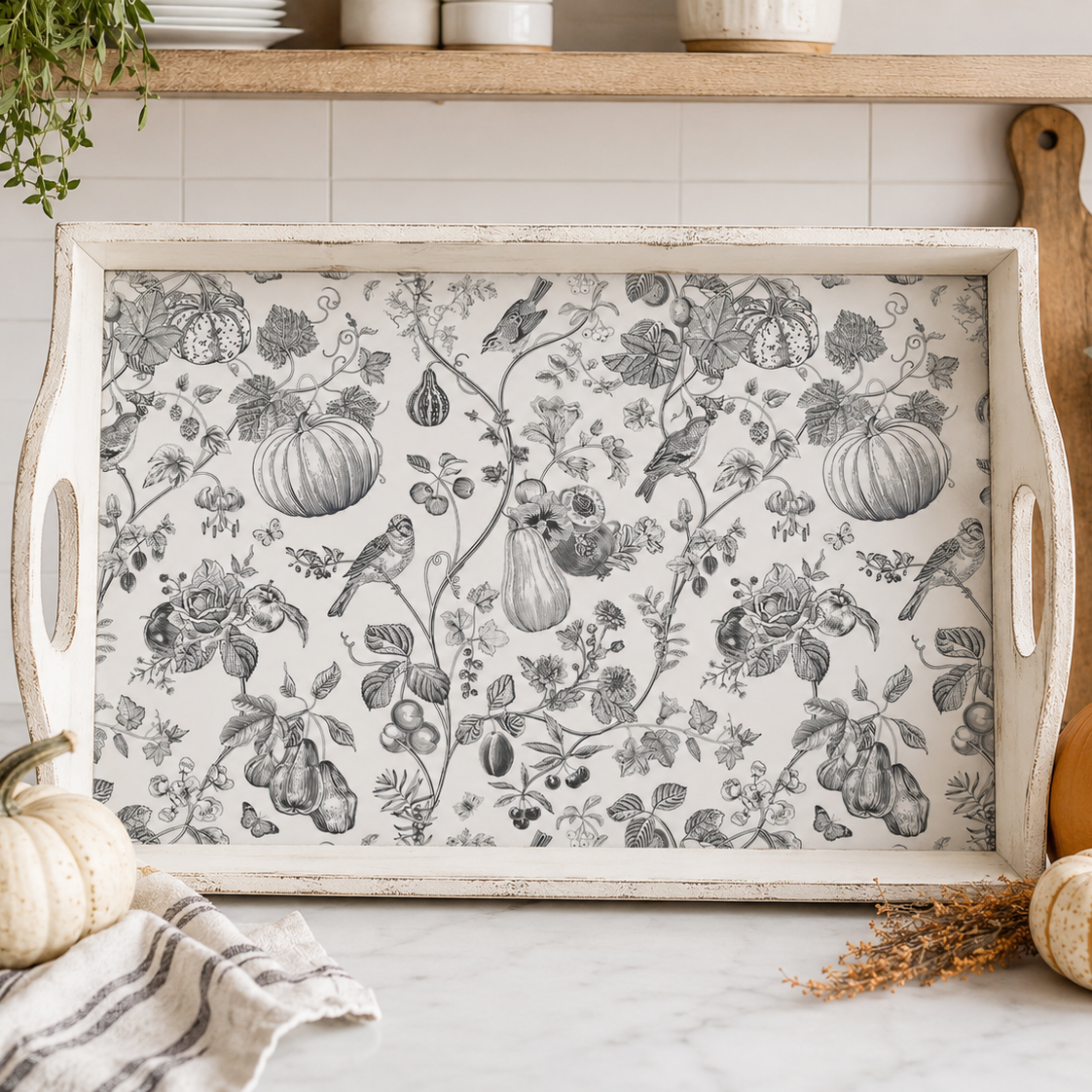 Roycycled Treasures Paintable Harvest Decoupage Paper - 20 x 30