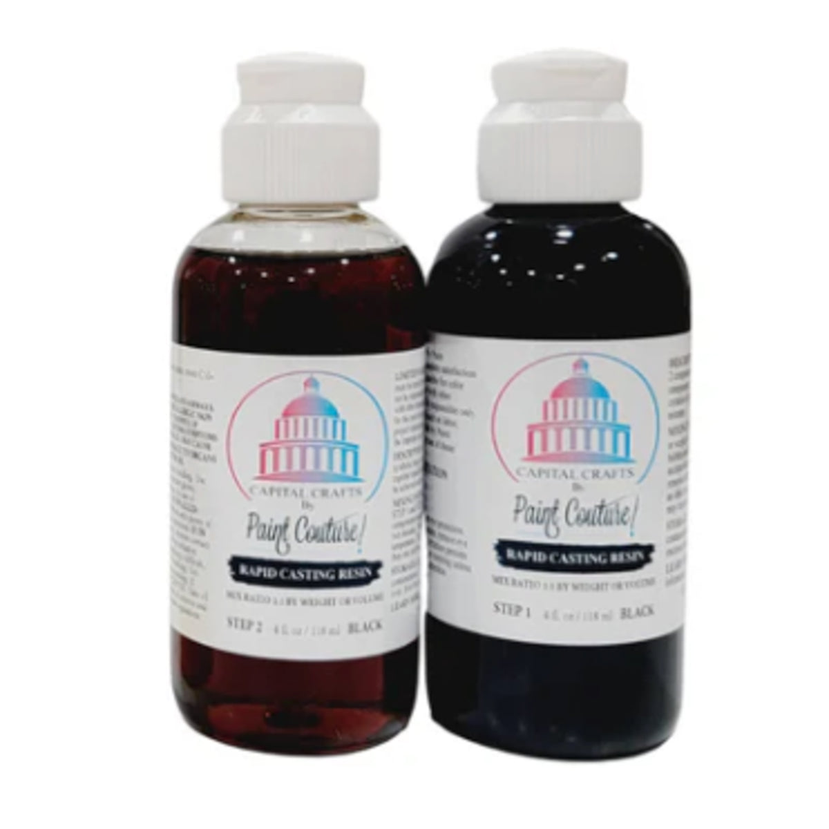 Paint Couture Rapid Casting Resin Black - Two-Part 10min Cure Time
