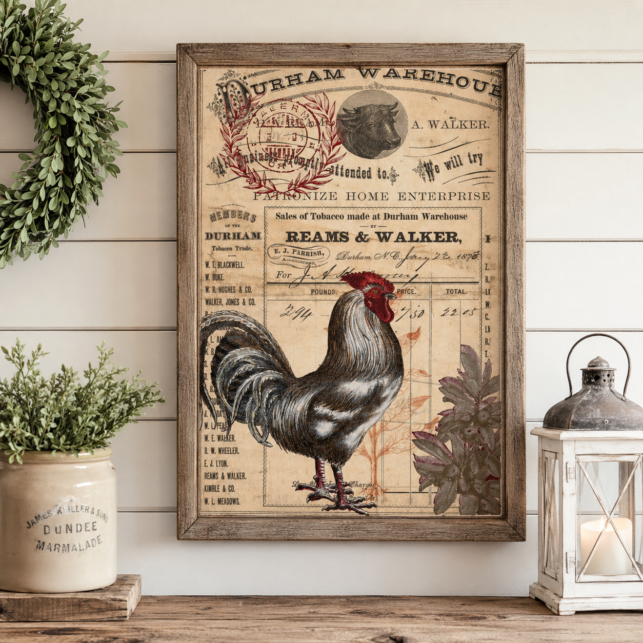 Roycycled Treasures Red Rooster Decoupage Tissue Paper - 20" x 30