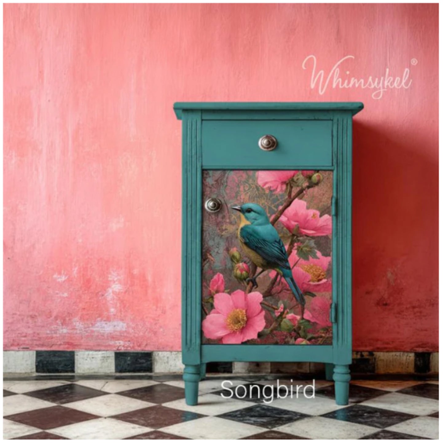 Whimsykel Designs Songbird Blooms Decoupage Paper - 29" x 21" 18 lb