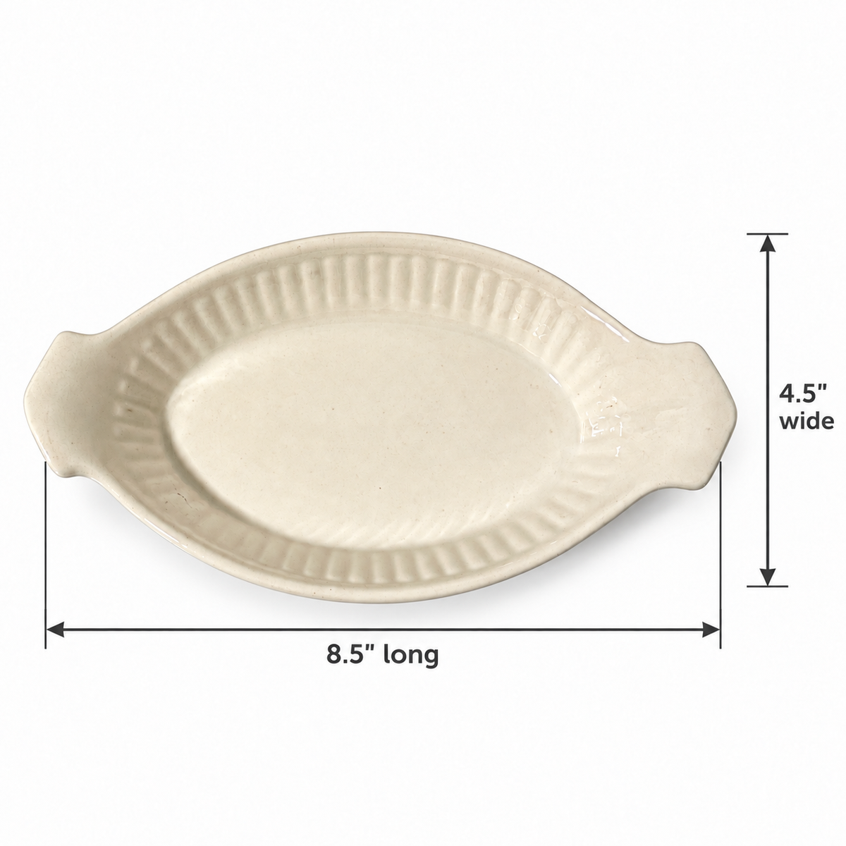Vintage California Pottery White Au Gratin Dishes – Set of 3 - USA