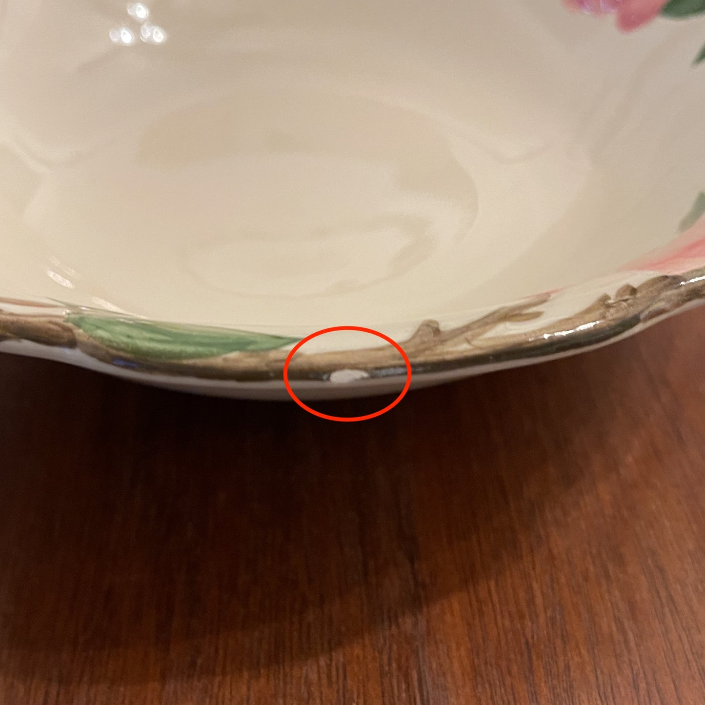 Vintage Franciscan Desert Rose Serving Bowl