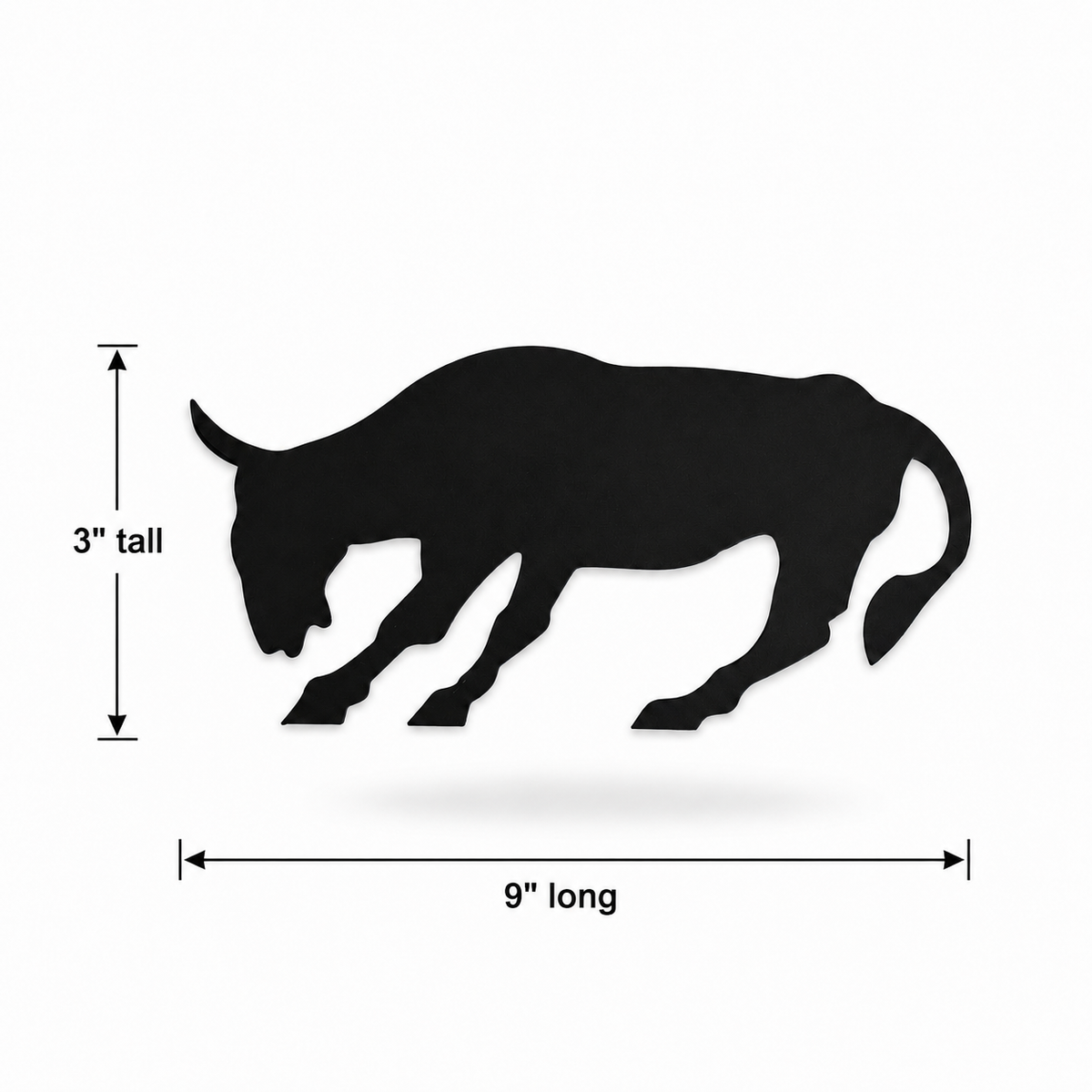 Small Black Metal Bull Wall Decor – Western Rustic Farmhouse Wall Art