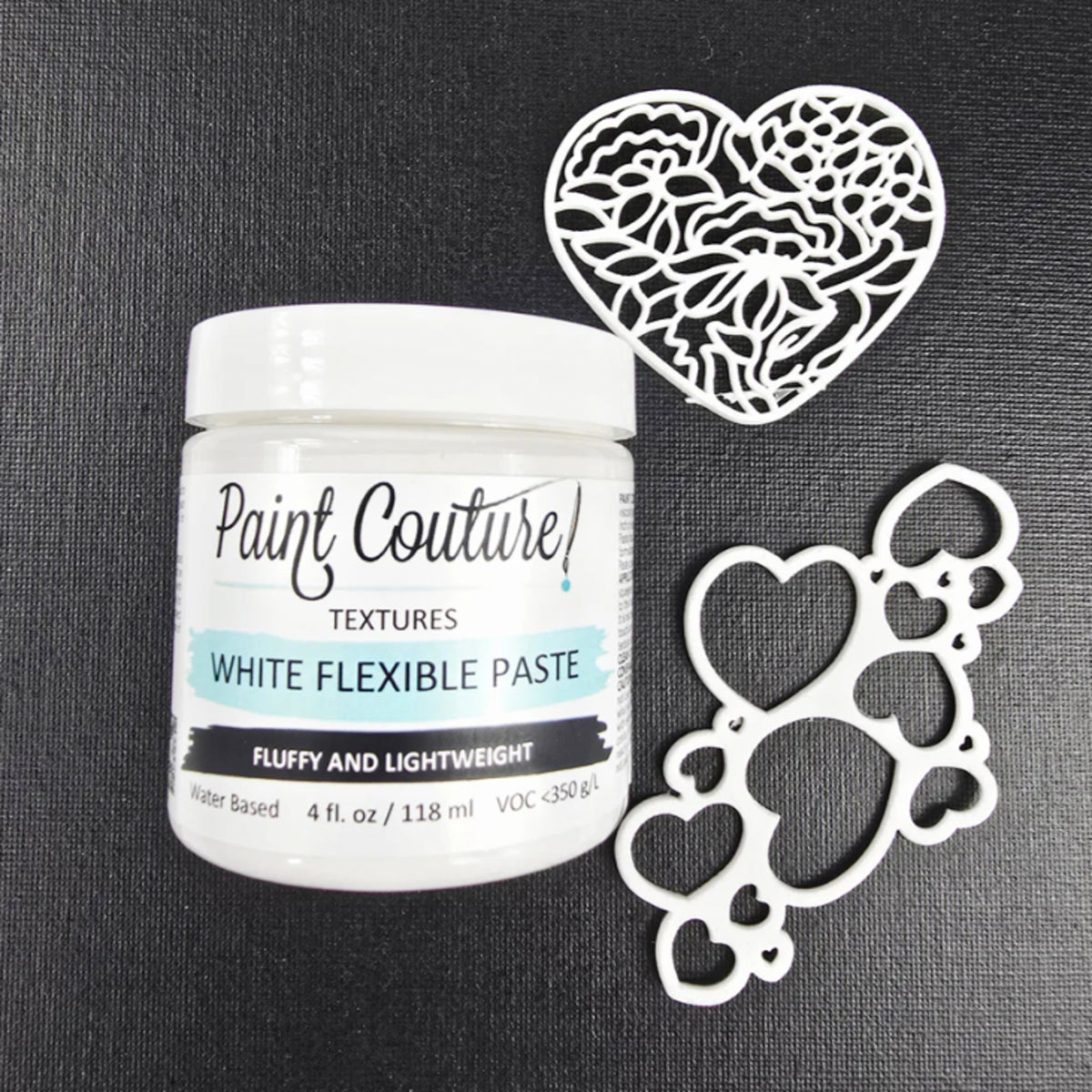 Paint Couture White Flexible Paste for Raised Stencils and Molds