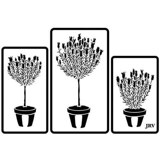 3 Lavender Pots by JRV