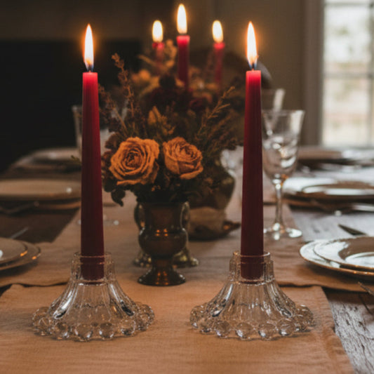 Vintage Anchor Hocking Berwick Boopie Candle Holders - Set of 2