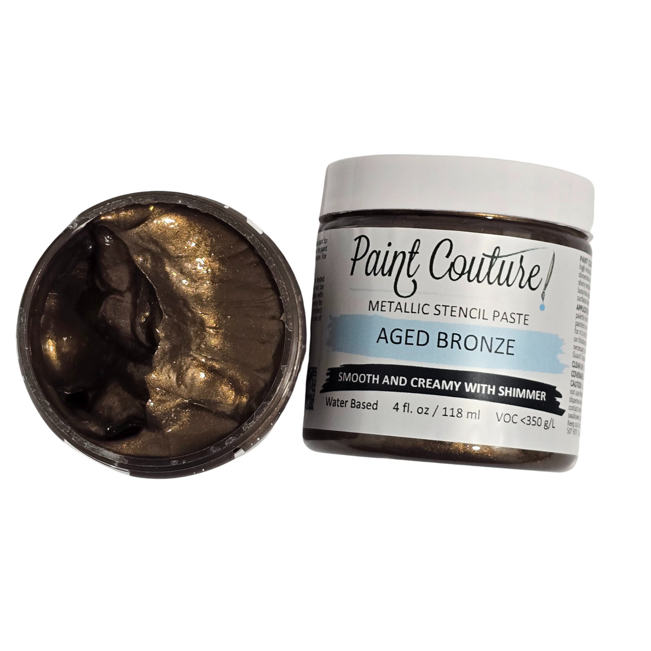 Aged Bronze Metallic Stencil Paste - Paint Couture