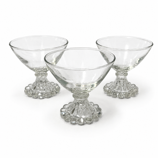 Vintage Anchor Hocking Berwick Boopie Dessert Glasses - Set of 3