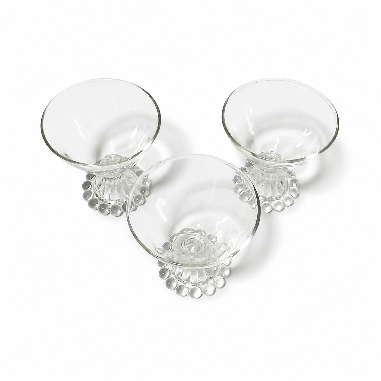 Vintage Anchor Hocking Berwick Boopie Dessert Glasses - Set of 3