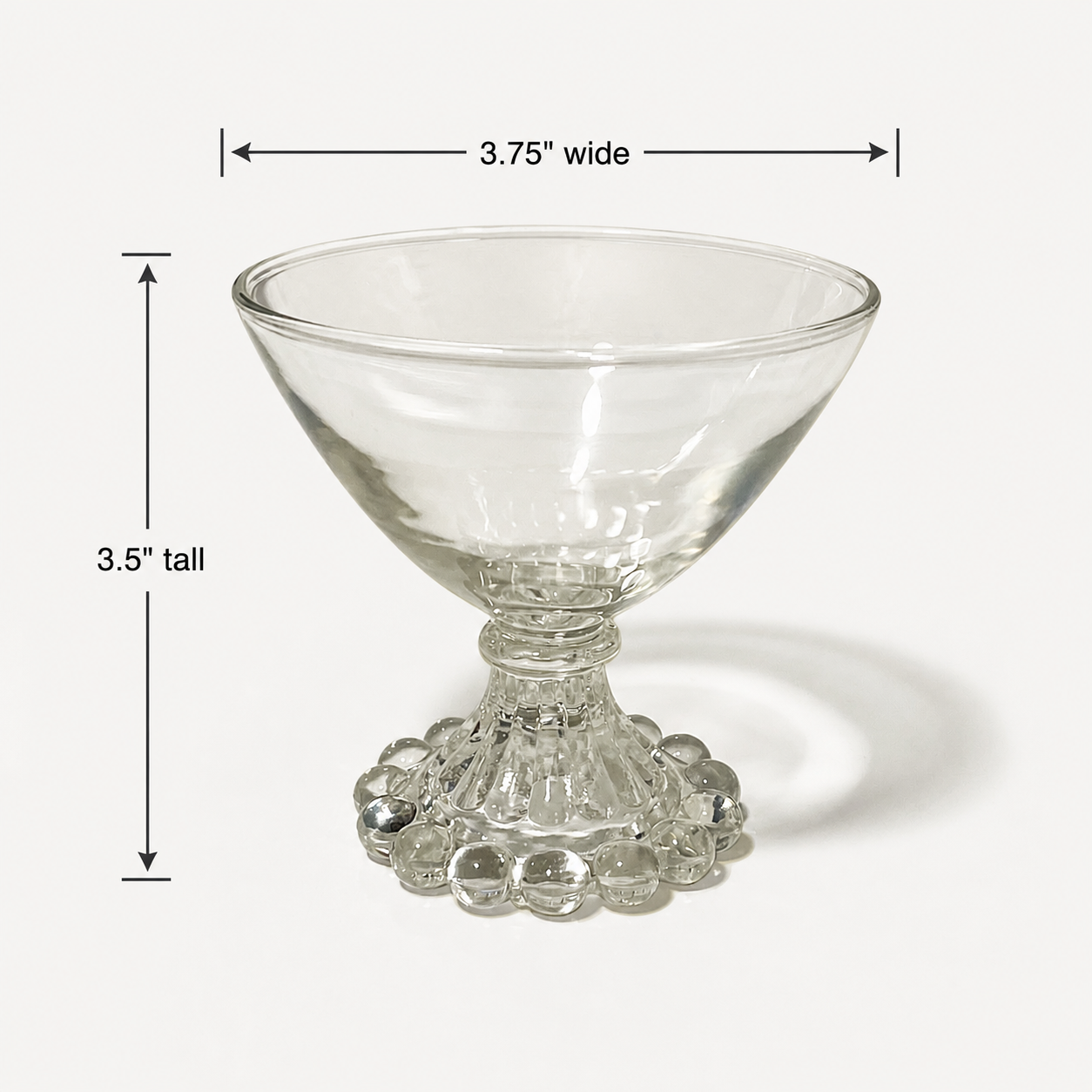Vintage Anchor Hocking Berwick Boopie Dessert Glasses - Set of 3