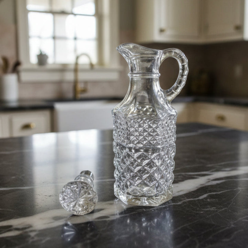1960s Anchor Hocking Wexford Cruet with Stopper