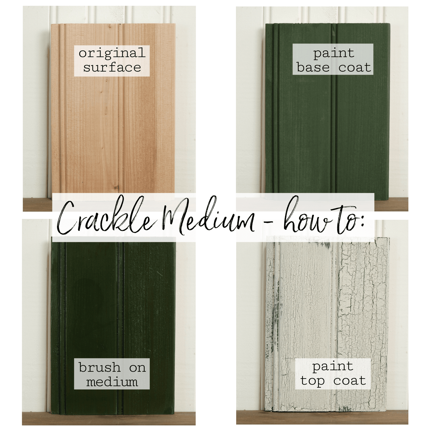 Old Fashioned Milk Paint Antique Crackle Medium - DIY Age Effects