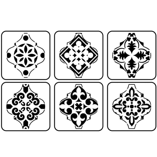 Arabesque Mini Stencil Set of 6 by JRV