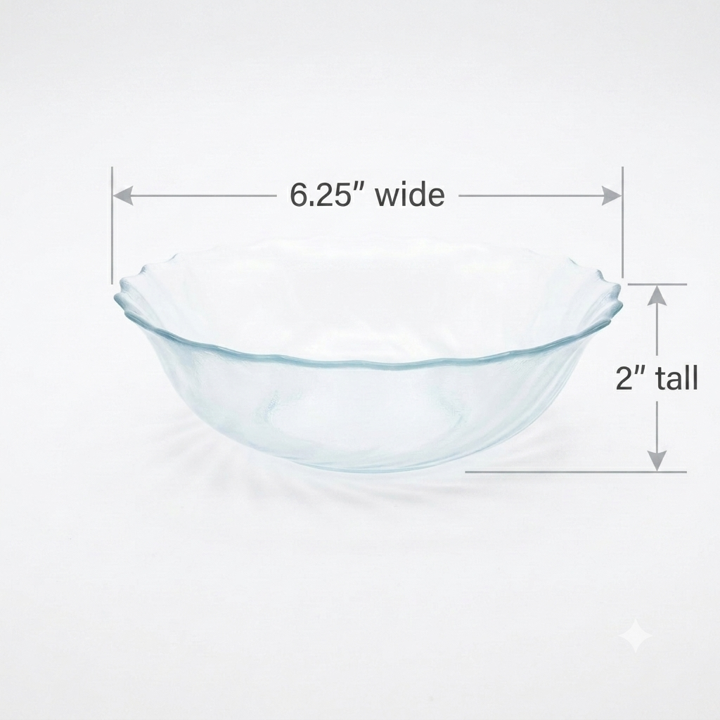 1970s Arcoroc Clearbrook Cereal Bowl - French Frosted Swirl Glass