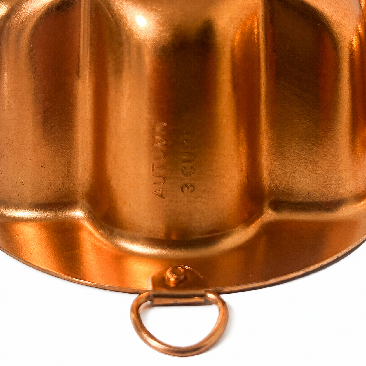 Vintage Copper-Tone Autumn & Winter Gelatin Molds – Set of 2