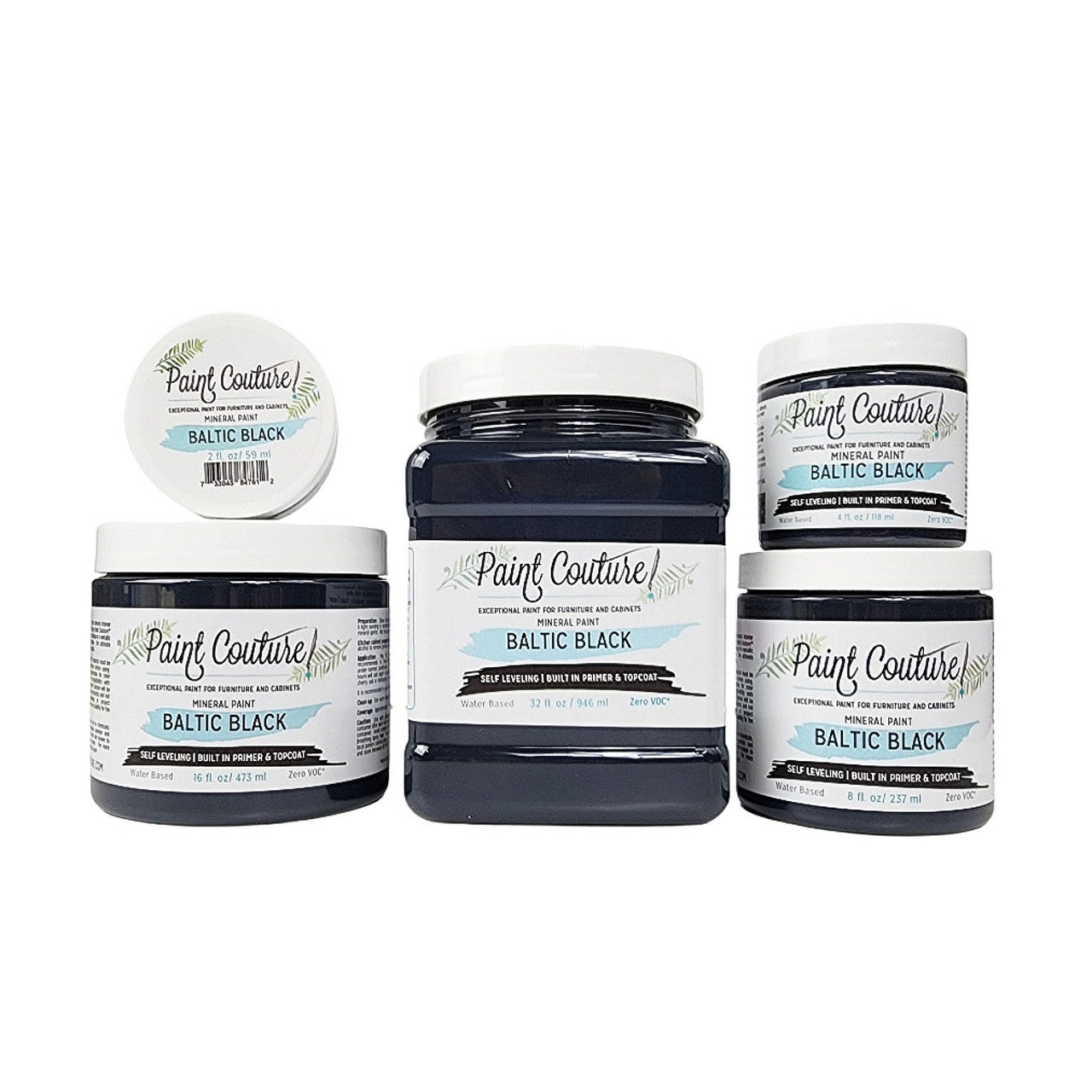 Paint Couture Baltic Black All in One Acrylic Mineral Paint VOC Free