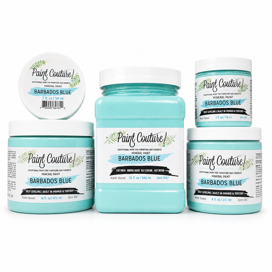 Paint Couture Barbados Blue All in One Acrylic Mineral Paint VOC Free