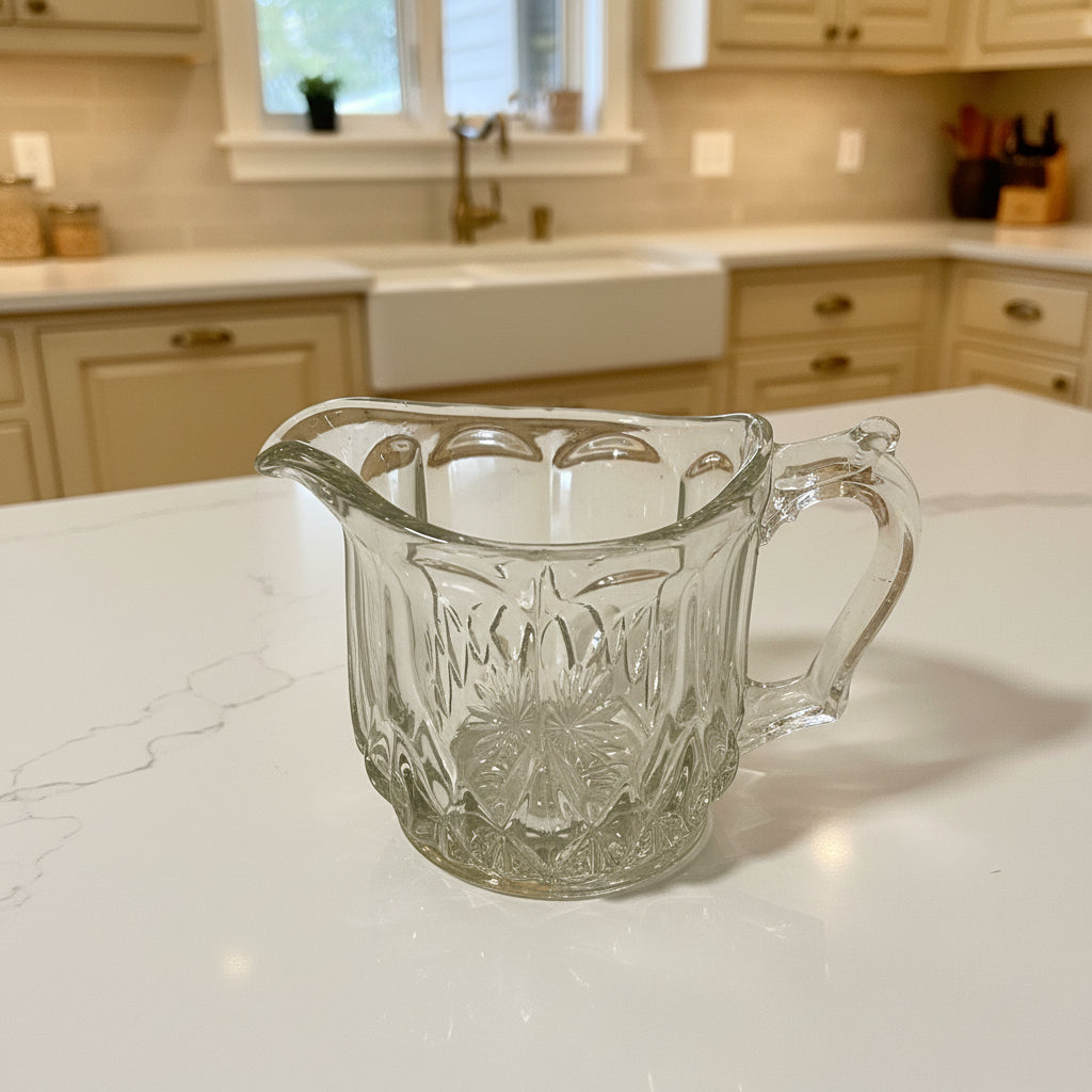 Vintage Bartlett Collins Creamer Pattern 65 Clear Pressed Glass - USA