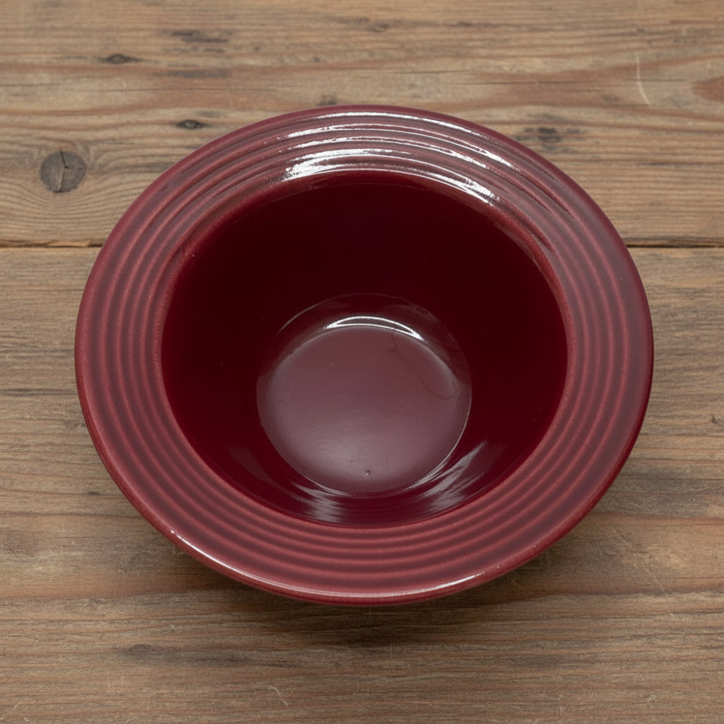 Bauer Pottery Monterey Burgundy Dessert Bowl | 1936-1945