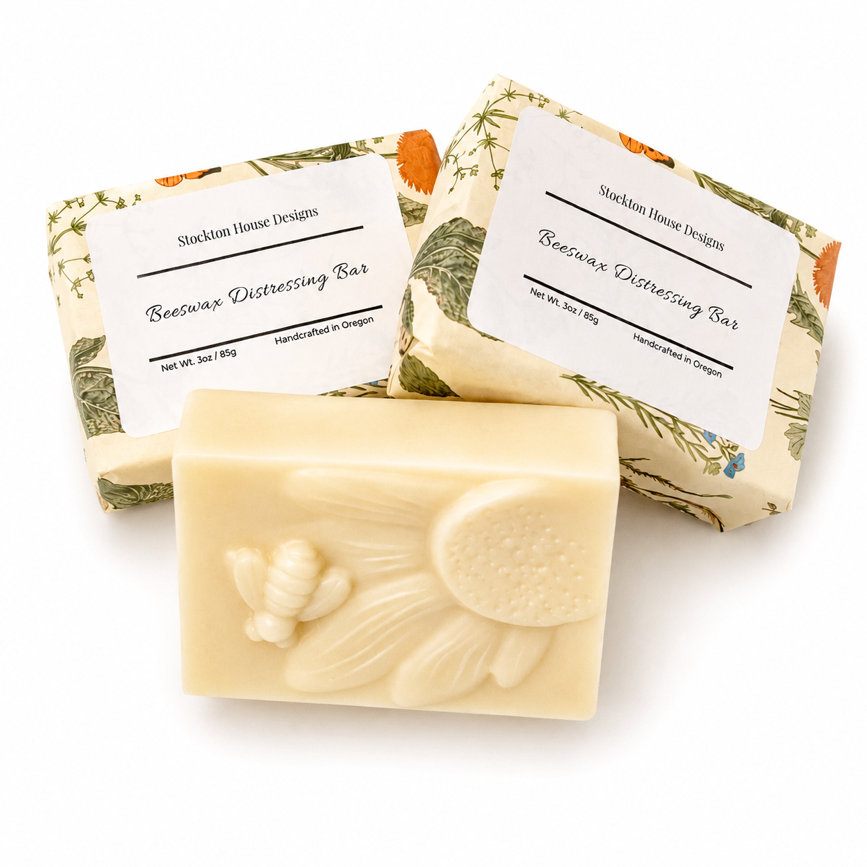 Beeswax Distressing Bar 4.7 oz Handcrafted in Oregon - All Natural