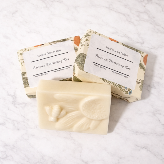 Beeswax Distressing Bar 4.7 oz Handcrafted in Oregon - All Natural