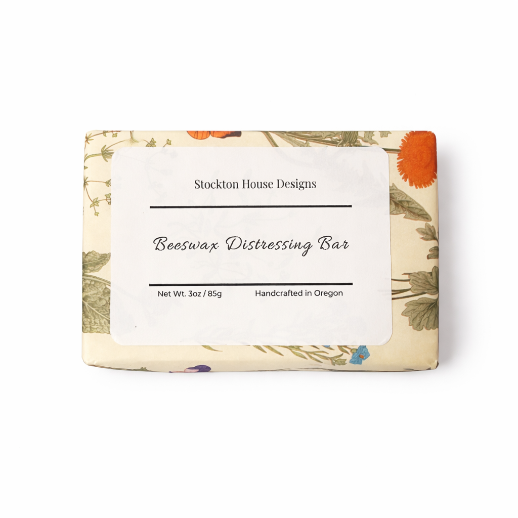 Beeswax Distressing Bar 4.7 oz Handcrafted in Oregon - All Natural