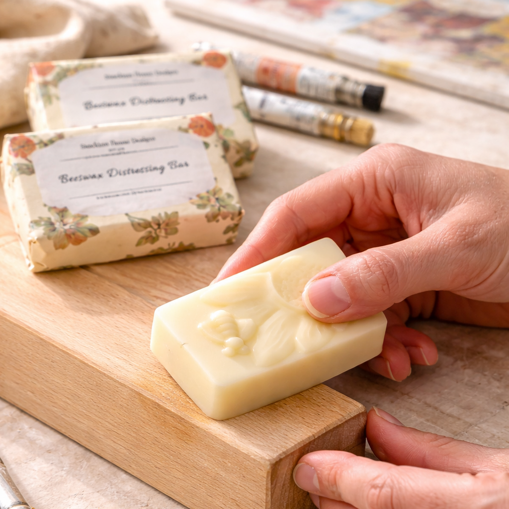 Beeswax Distressing Bar 4.7 oz Handcrafted in Oregon - All Natural