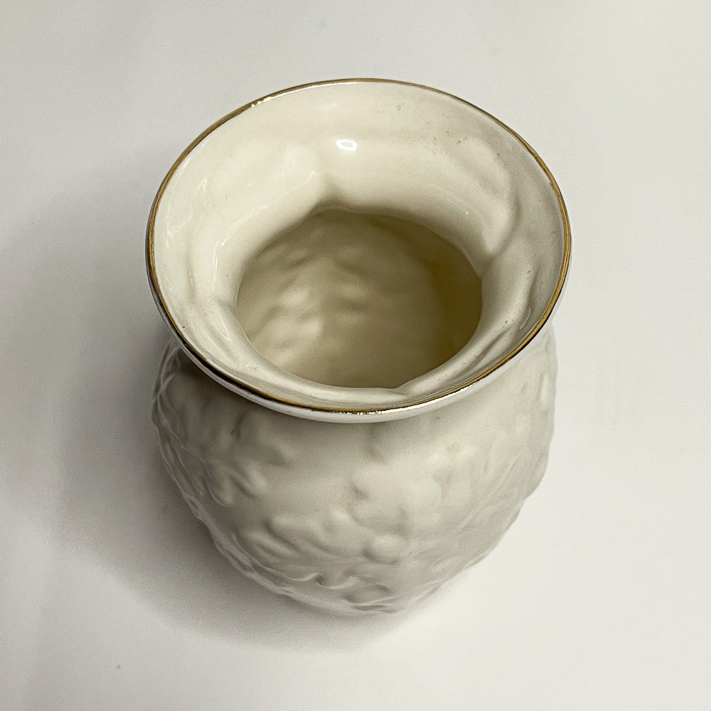 Vintage Belleek Pottery Oak Leaf Vase | Ireland c1980s–1990s
