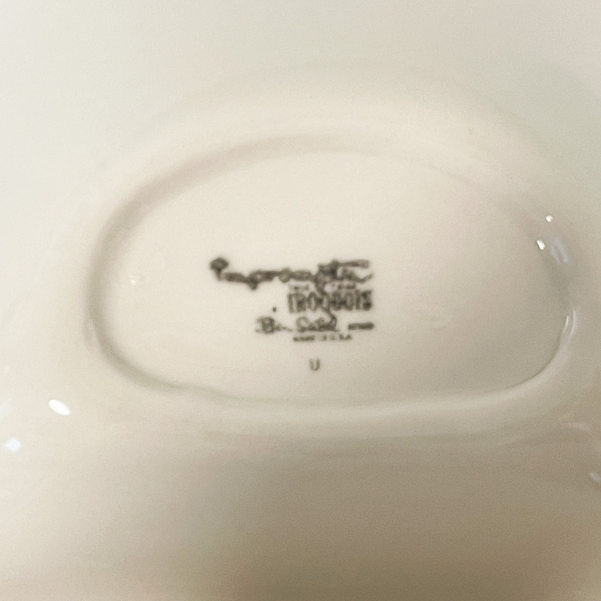 Vintage Iroquois Bridal White Divided Bowl by Ben Seibel 12 Inch