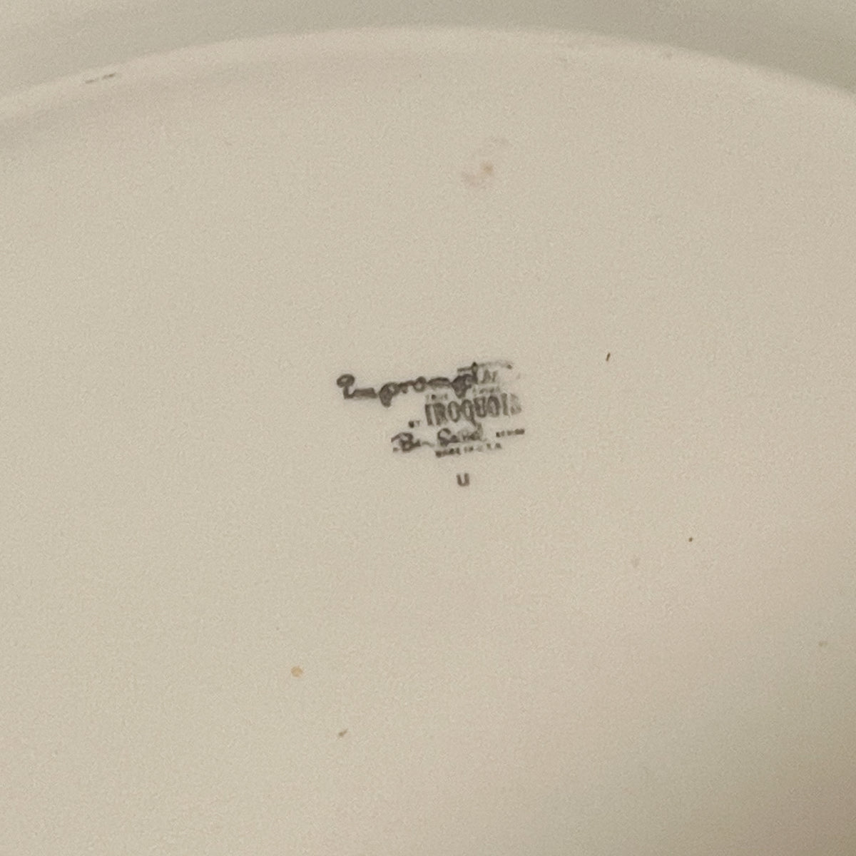 Vintage Iroquois Bridal White Oval Serving Platter by Ben Seibel