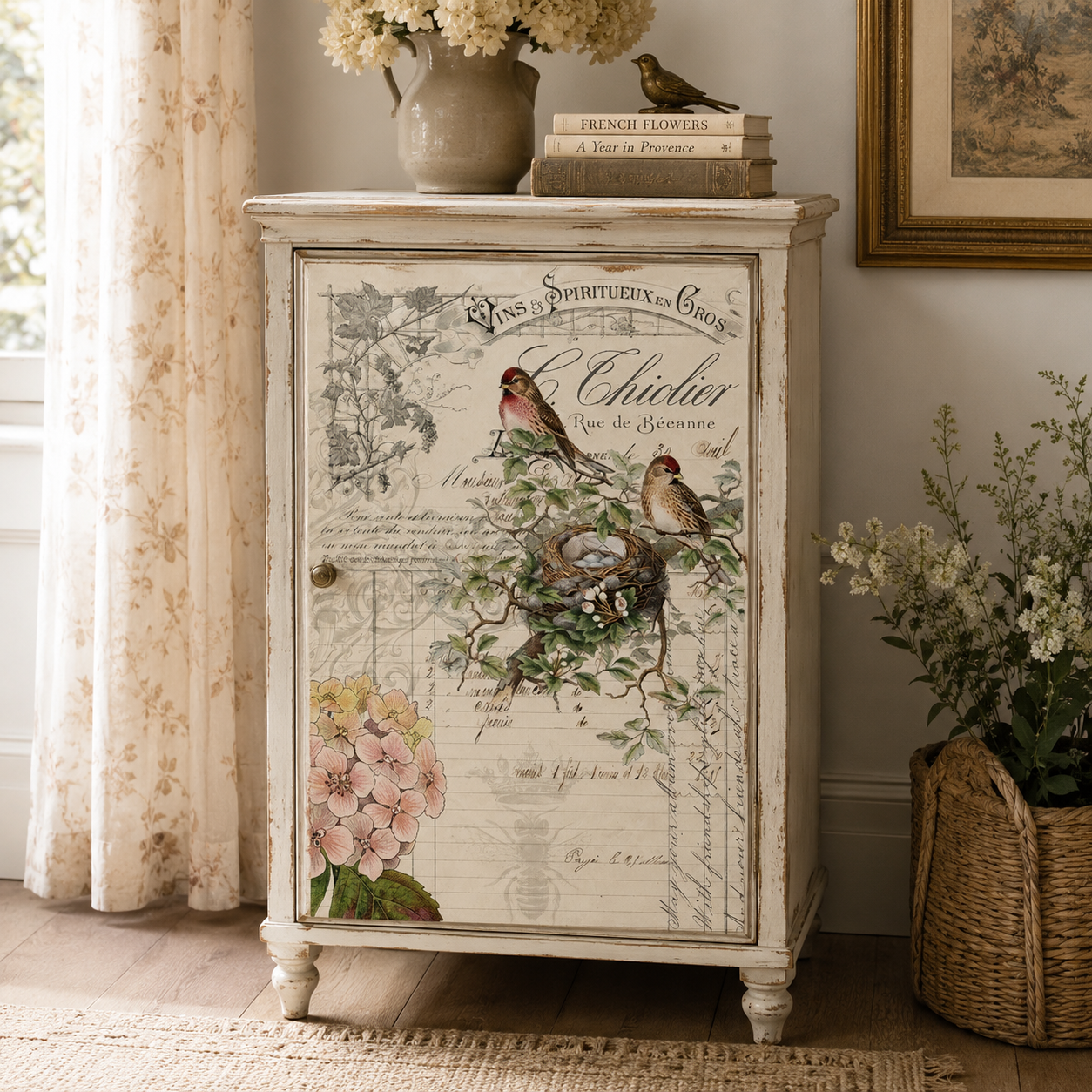 Roycycled Treasures Bird Ephemera Decoupage Paper - 20" x 30"