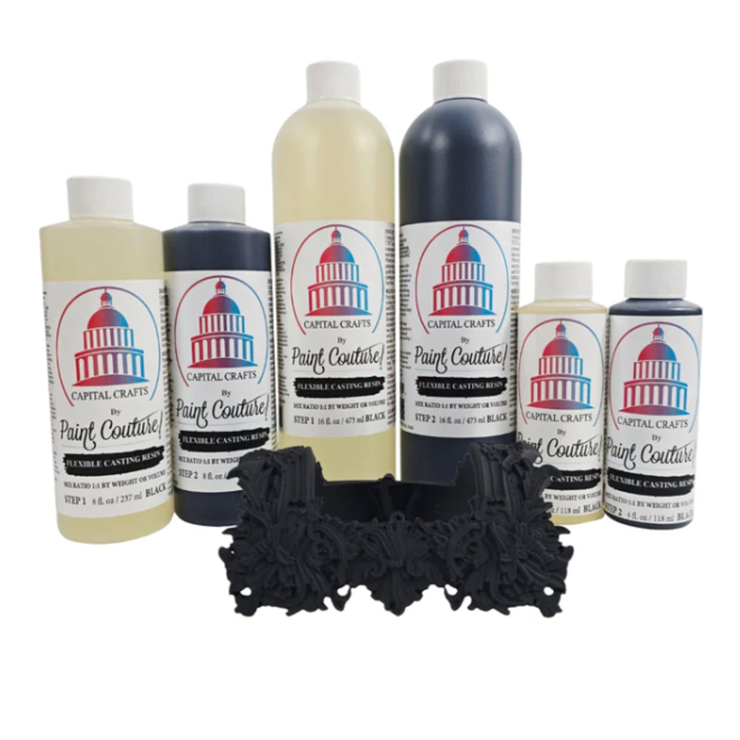 Paint Couture Flexible Casting Resin Black - Lightweight & Flexible