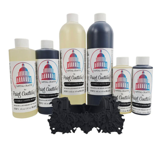 Paint Couture Flexible Casting Resin Black - Lightweight & Flexible