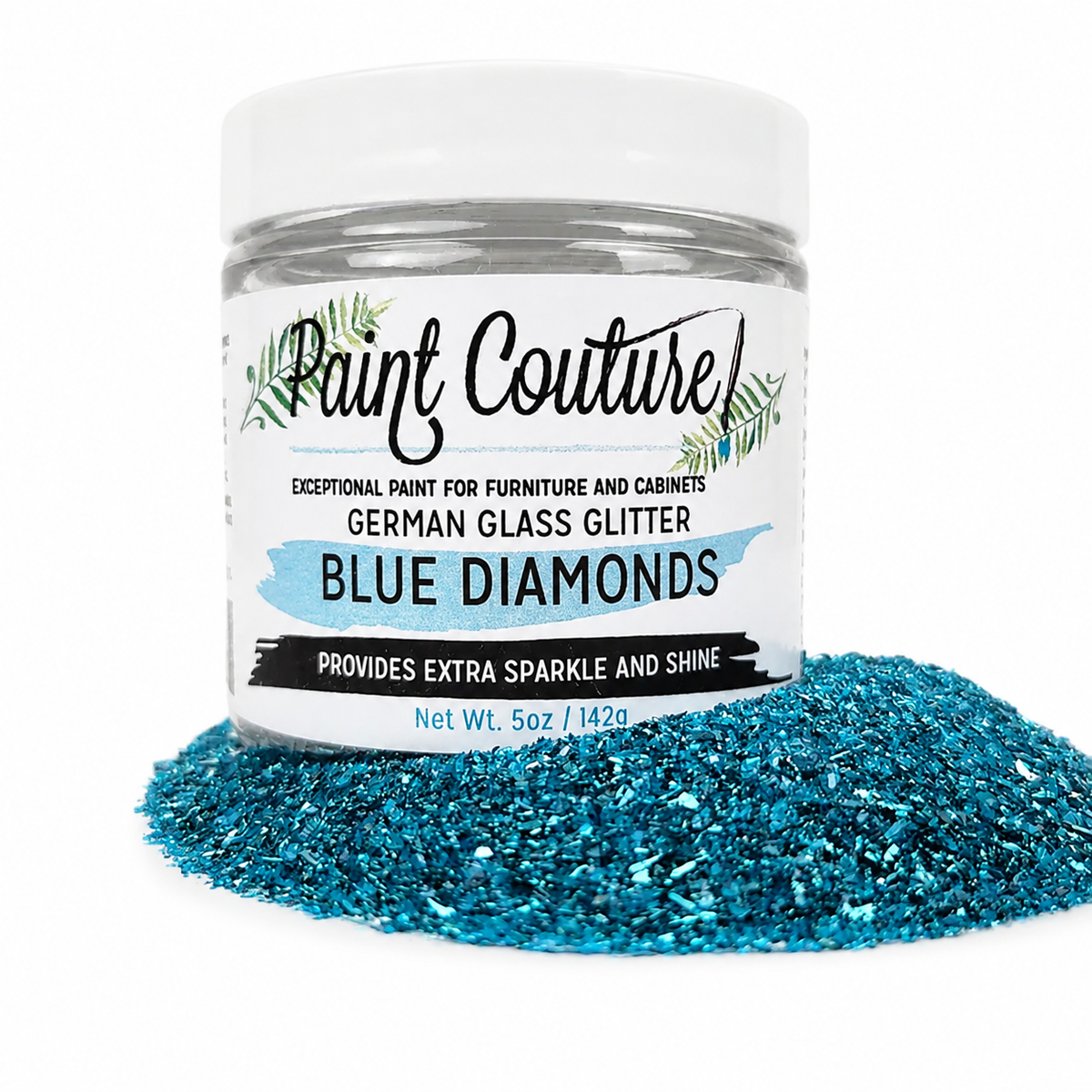 Blue Diamonds Glass Glitter by Paint Couture - Imported from Germany