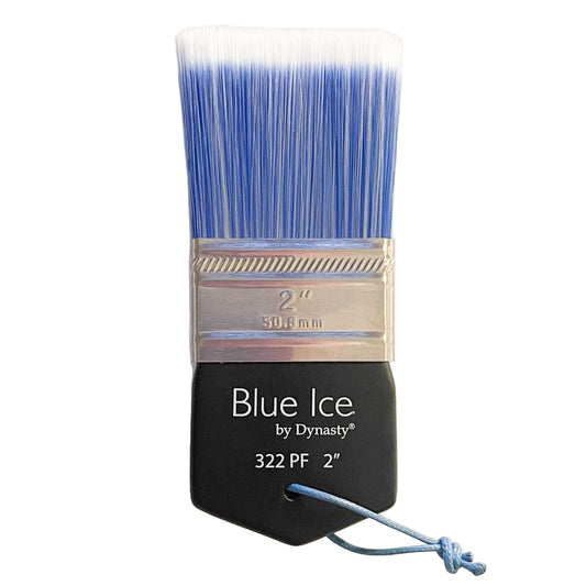 Dynasty Blue Ice Palmer 2 Inch Flat Paint Brush - Synthetic Bristles
