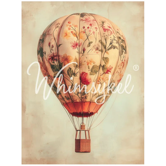 Whimsykel Designs Botanical Ballon Decoupage Paper - 29" x 21" 18 lb