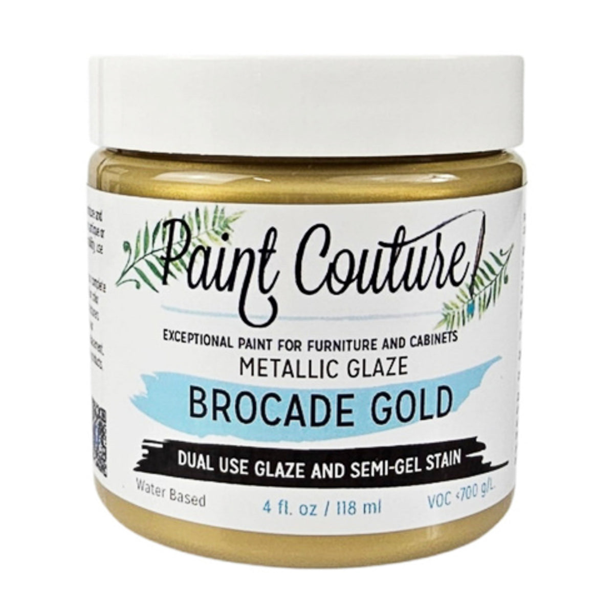 Brocade Gold Metallic Glaze & Semi-Gel Stain - Paint Couture