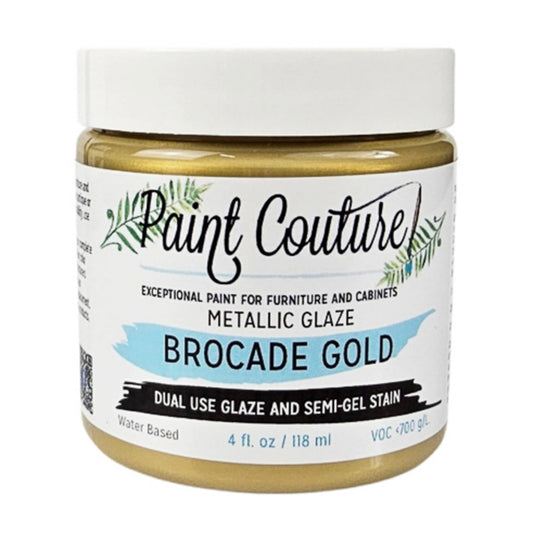 Brocade Gold Metallic Glaze & Semi-Gel Stain - Paint Couture