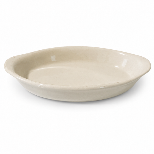 Vintage Oneida Buffalo China Oval Serving Dish - White Ironstone