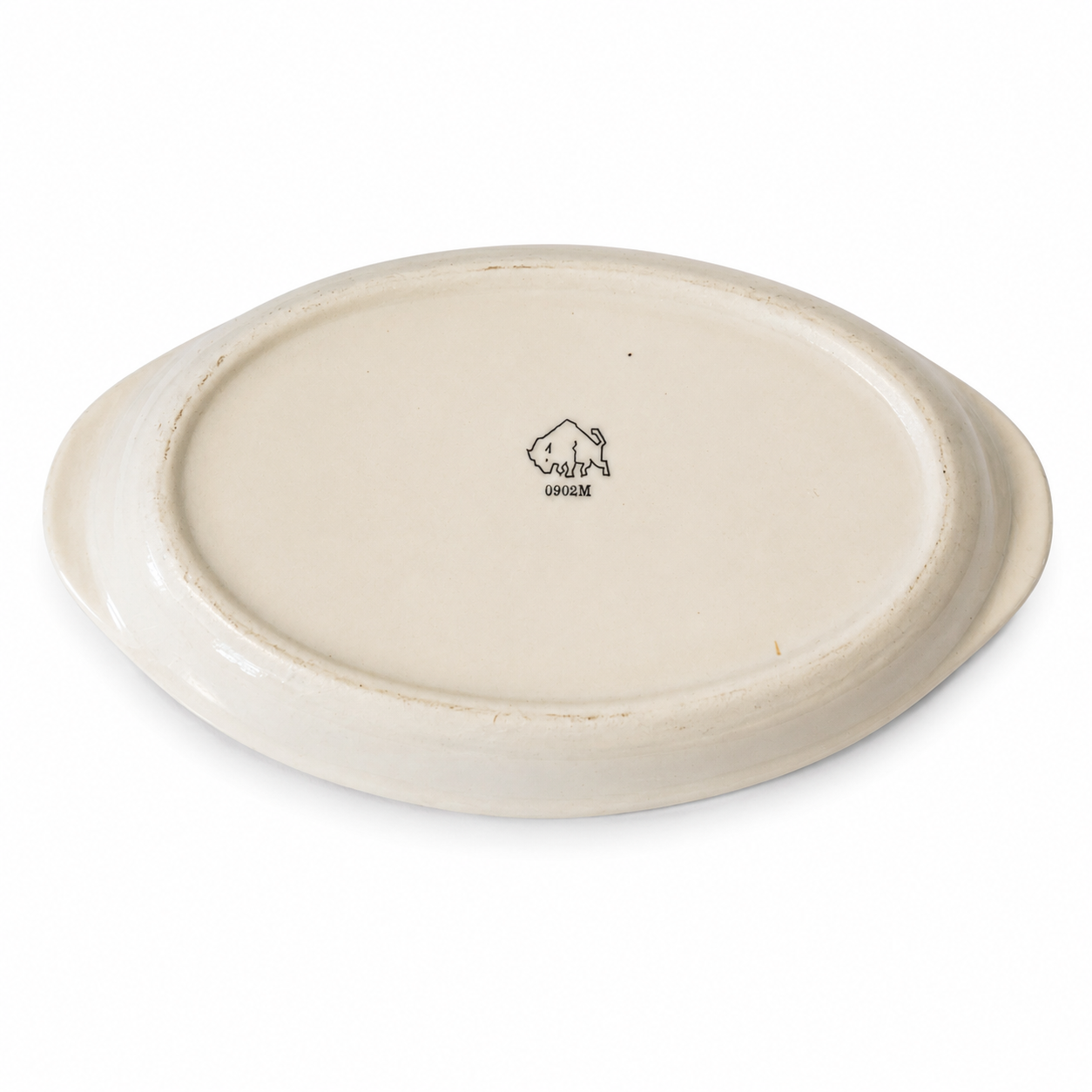 Vintage Oneida Buffalo China Oval Serving Dish - White Ironstone