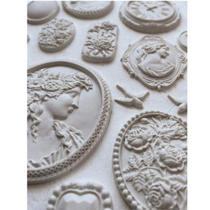 IOD CAMEOS Decor Mould by Iron Orchid Designs